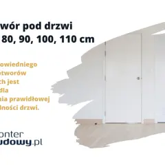 Wybierasz drzwi? Pamiętaj o odpowiednich wymiarach otworu pod drzwi 90 zewnętrzne. Kluczowe dla funkcjonalności.